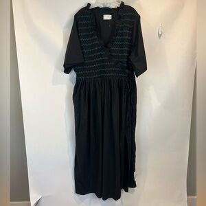 ASOS Design Cotton Shirred Wrap Smocked Dress SZ uS 20